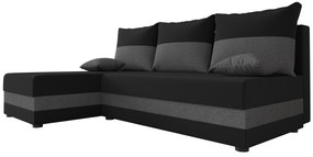 Colțar Harmony L (Negru + Gri) (S). 1057167