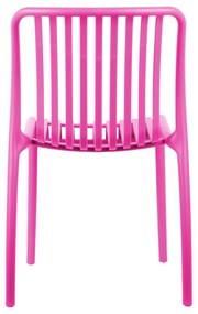 Scaun de dining roz din plastic Glee – Leitmotiv