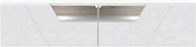 Comoda TV KANDO, alb, PAL, 160x50x38 cm