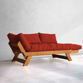 Canapea Extensibila din Lemn,   Adalar Rosu,180x85x75