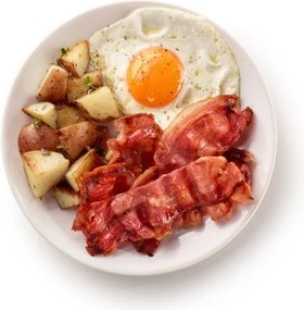 Vas de gatit bacon la cuptorul cu microunde Lekue 1009034, Pana la 6 slice, 25x28x6 cm, -2/+150 °C,Rosu