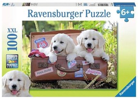 PUZZLE CATEI IN VALIZA, 100 PIESE - RAVENSBURGER (RVSPC10538)