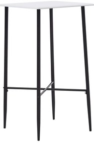vidaXL Masă de bar, alb, 60 x 60 x 111 cm, MDF