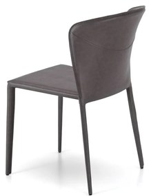 STONES Scaun din piele ecologică 49cm X 56cm H. 82cm | Aosom Romania