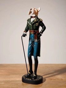 Statuie decorativă câine din rășină, H47 cm, "Dogmodore"