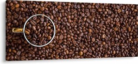 Tablou - boabe de cafea (120x50 cm)