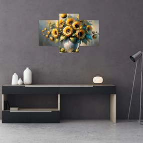 Tablou – Vază cu floarea-soarelui (90x60 cm)