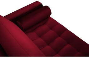 Canapea din catifea Milo Casa Santo, 174 cm, roșu