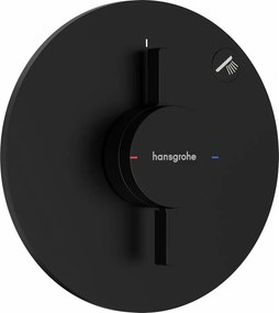 Baterie dus incastrata negru mat Hansgrohe DuoTurn S 1 functie
