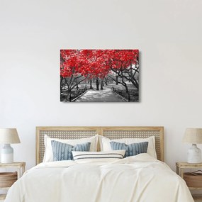 Tablou - Copaci roșii, Central Park, New York (90x60 cm)