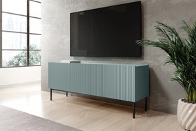 Comodă TV Nicole 150 cm - MDF salvie / picioare negre