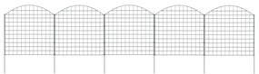 vidaXL Set gard de grădină arcuit, verde, 77,5 x 78,5 cm