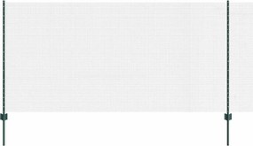 vidaXL Gard cu Stâlp Verde 1,2 x 10 m Oțel și PVC