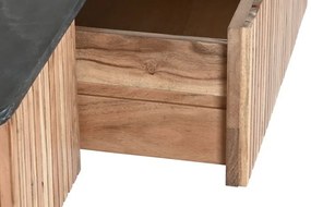 Masuta de cafea, din lemn de acacia, cu blat din marmura, Ravel