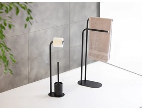 Suport pentru prosoape negru din oțel Levante – Wenko