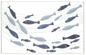 Decorațiune de perete din metal 96,5x61 cm Pesci – Mauro Ferretti