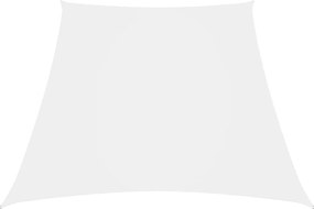 vidaXL Parasolar, alb, 3/5x4 m, țesătură oxford, trapez
