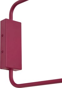 Lune Modern Adjustable 2-Light Wall Lamp - Purple with Gold Interior
