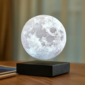 Decorațiune luminoasă neagră cu alimentare la priză ø 12 cm Moon – Gingko