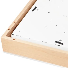 Plafonieră NATURAL SQUARE 4xE27/15W/230V 48x48 cm pin/alb