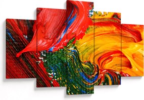 Tablou - Abstractizare albăstrire cu o perie (150x105 cm)