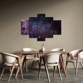 Tablou - Buddha cu florile vieții (150x105 cm)