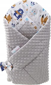 ShopJK FAȘĂ ÎNFĂȘAT COPII CU DOUĂ FEȚE - MINKY BOHO ANIMALS