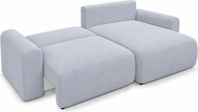 Set coltar extensibil reversibil NORDEN PAROS 250x140 cm, gri deschis
