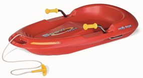 Sanie tip bob Rolly Toys Snow Max din plastic roșu, 50 x 104 cm