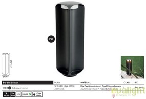 Stalp LED iluminat exterior cu protectie IP65 BU-OH II 71214