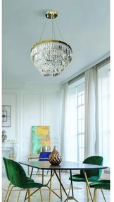 Azzardo AZ4906 - Lustră de cristal pe cablu SALERNO 12xG9/40W/230V