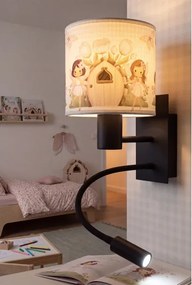 Brilagi - Lampă LED Flex. BOBO 1xE27/25W/230V + LED/3W neagră/albă/roz/zâne
