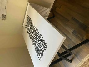 Masa bucatarie  texturata, Alb,120x80x75 cm, 30409