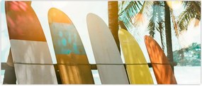 Tablou - Plăci de surf (120x50 cm)