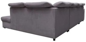 Coltar extensibil U gri deschis Bergamo