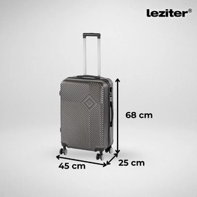 TraveLux Pro XV gurulós bőrönd szett szürke