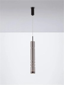 Pendul LED design modern BENTO gri fumuriu
