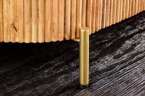 Comoda TV lemn de mango, marmura alba TRES CHIC 140cm