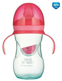 Canpol babies - Cană de învățare cu mâner, So Cool - roz, 270 ml