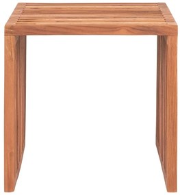 Măsuță auxiliară lemn masiv de tec 40x40 cm Pego – House Nordic