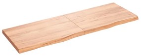 vidaXL Raft de perete maro deschis 180x60x(2-6) cm lemn stejar tratat