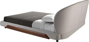 Pat dublu tapitat design LUX Light grey 180x200cm