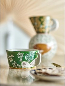 Bol mic verde pentru supă din gresie 460 ml Hezha – Bloomingville