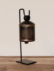 Clopot decorativ suspendat din metal, H31 cm