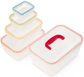 Set de recipiente pentru alimente LOCKnLOCK Lockdreptunghi , 5 buc