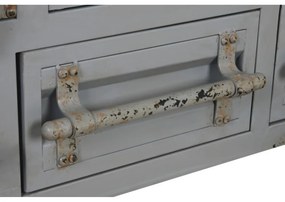 Dulap gri din metal, stil industrial, "Cargo"