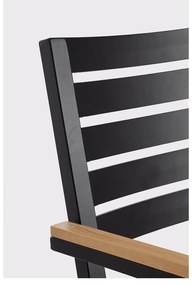 Scaune de grădină gri-antracit 4 buc. din metal Henna – Bizzotto