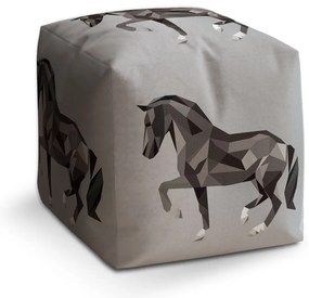 Taburet Cube cal, gri