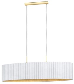 Lustră pe cablu TAMARESCO 2xE27/40W/230V albă Eglo 39764