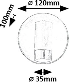 Aplica de perete pentru baie, Protectie IP44 Kadir 1L
